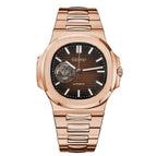 Nautilus Rose Gold | Brown (Open Heart)