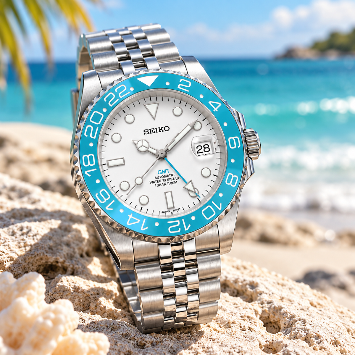 GMT  | White / Sky Blue
