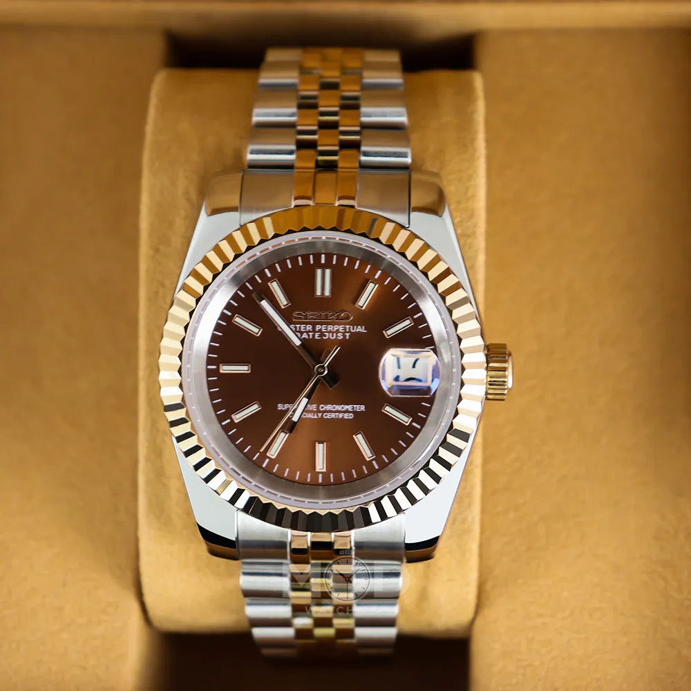 DateJust Two Tone Rose | Brown