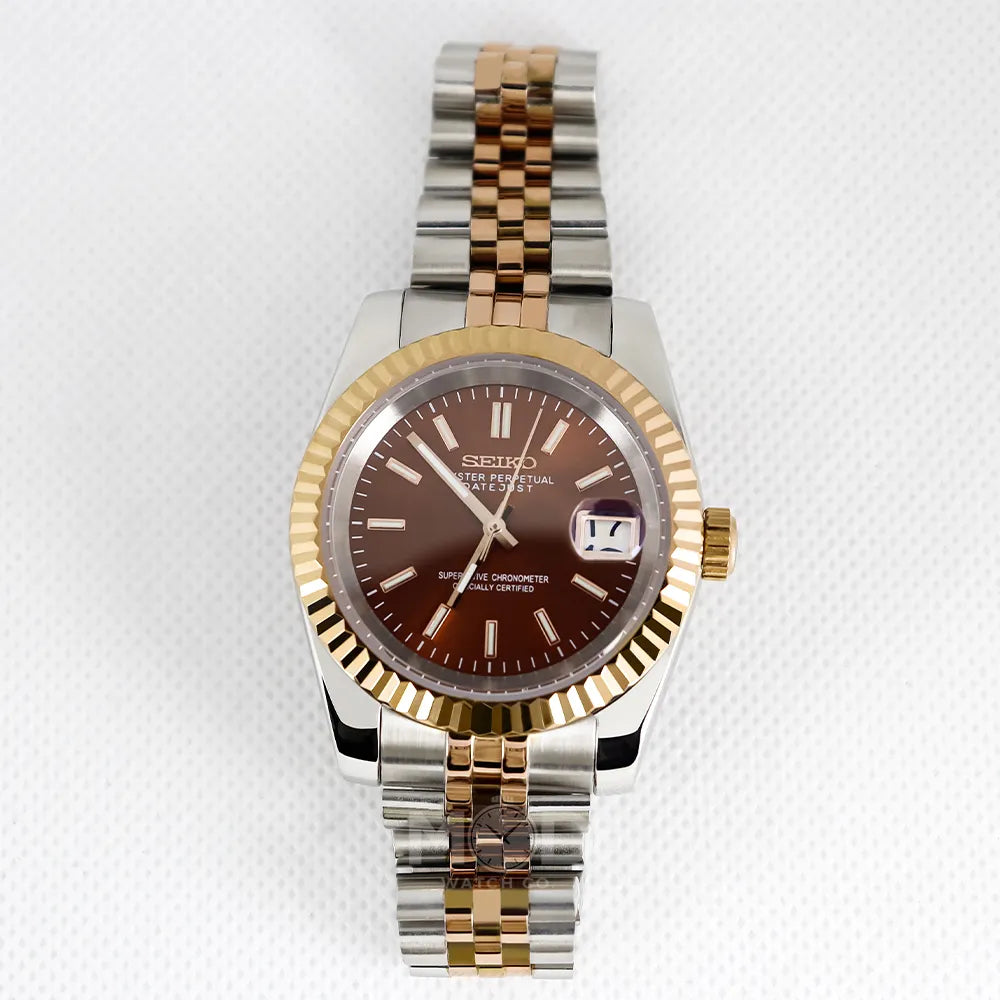DateJust Two Tone Rose | Brown